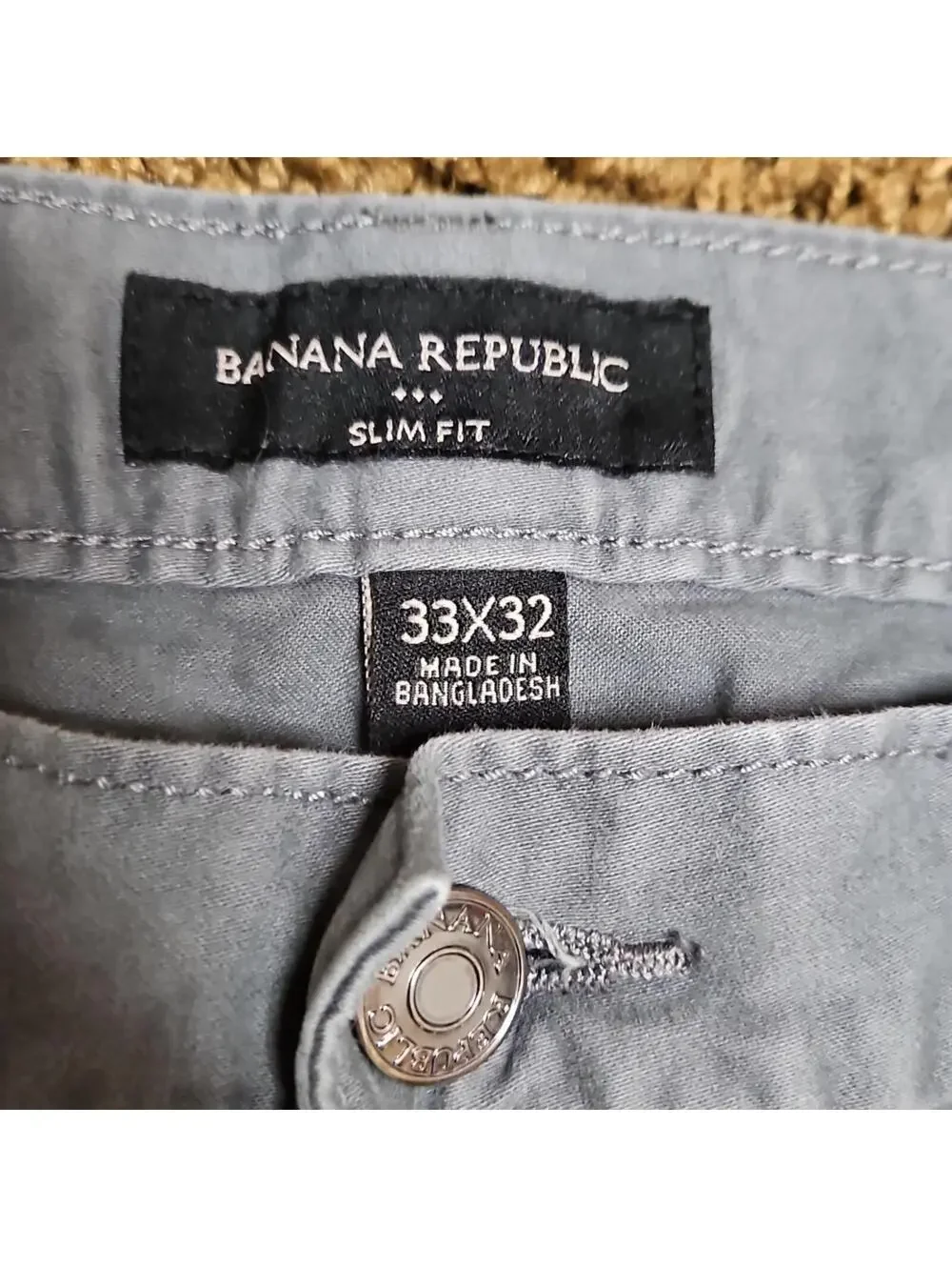 Banana Republic | Slate Gray Slim Fit Pants | 32x32